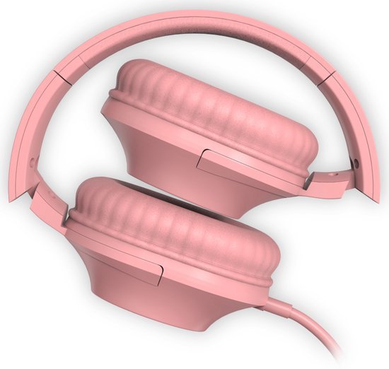 QWARE WIRED HEADPHONE PINK - 550x522 1 - QWSND-210PK
