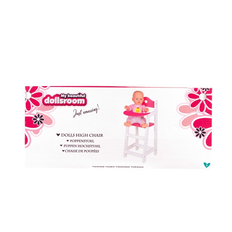 POPPENMEUBEL POPPENSTOEL WIT 22 X 27 X 5 - 551 0302 - 551-0302