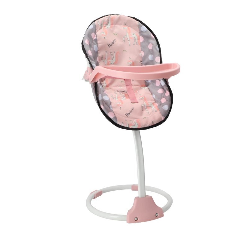 POPPENSTOEL 3 IN 1 GRIJS/ROZE 42X40X40 C - 551 1643 - 551-1643