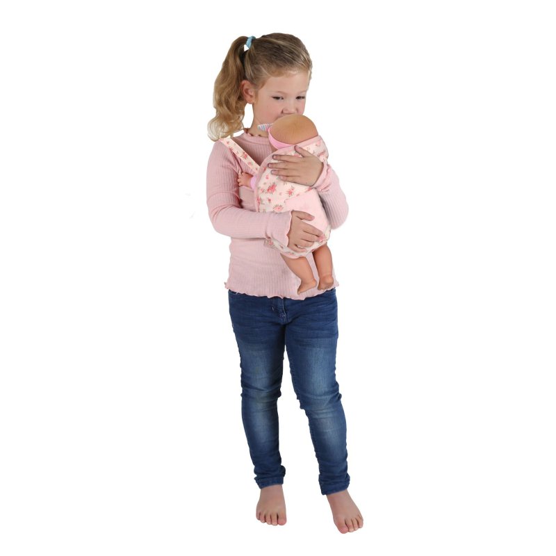 POPPENDRAAGZAK ROZE BLOEM - 555 0091 - 555-0091