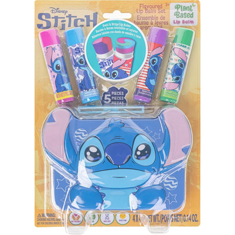 STITCH LIPBALSEM 4 STUKS MET 3D TINNEN D - 556 3299 - 556-3299
