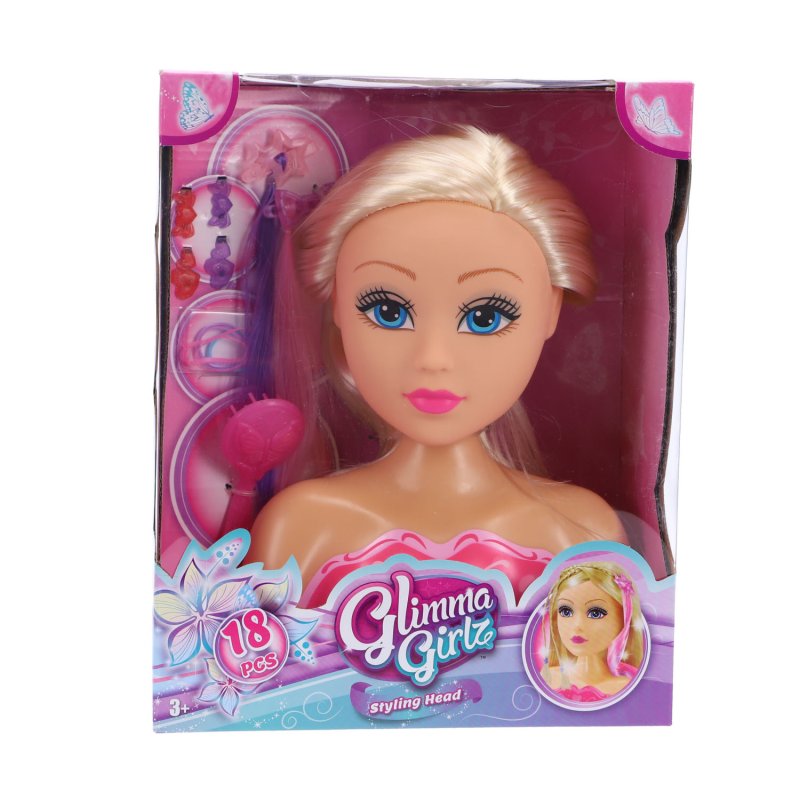 KAPKOP GLIMMA GIRLZ 22 CM 18 DELIG - 556 7345 - 556-7345