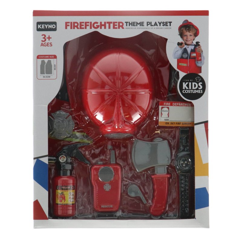 BRANDWEER VERKLEEDSET MET ACCESSOIRES - 558 7100 - 558-7100