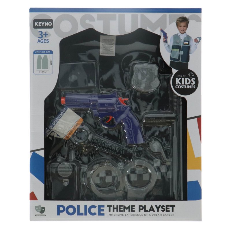 POLITIE VERKLEEDSET MET ACCESSOIRES - 558 7120 - 558-7120