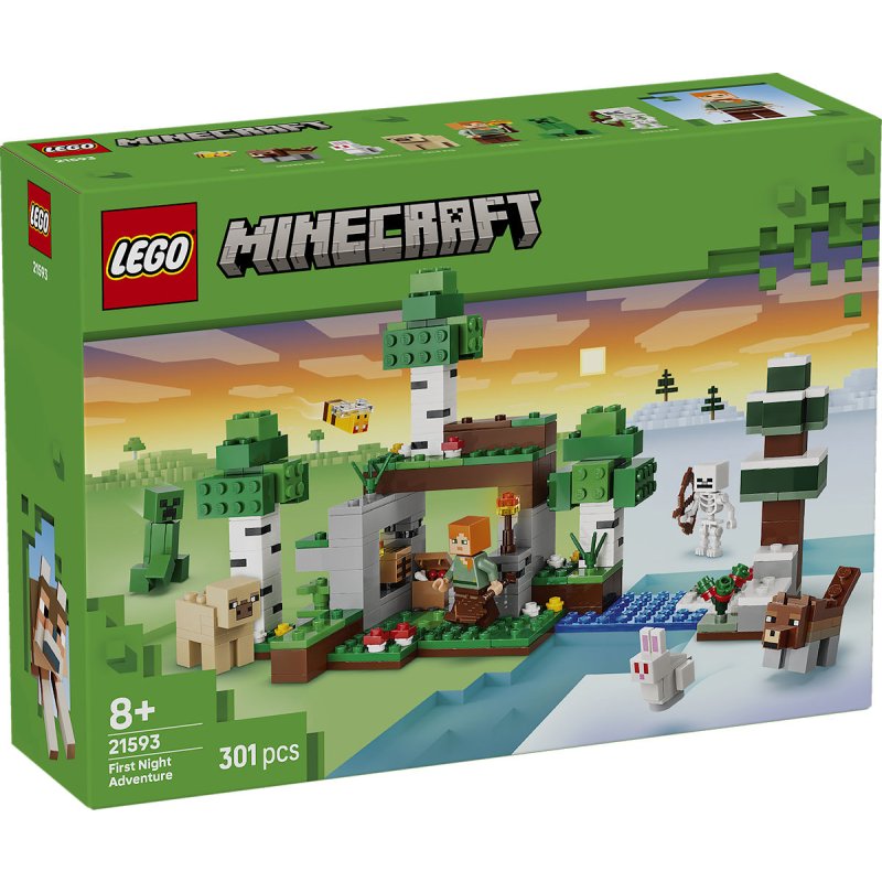 LEGO MINECRAFT 21593EERSTE NACHTAVONTUUR - 5702018056028 - *0010262938