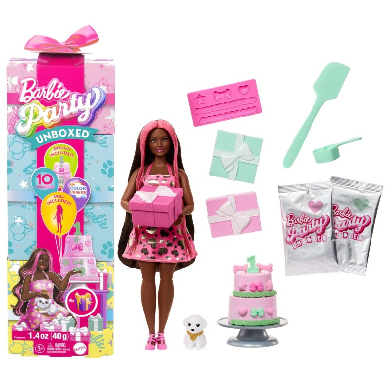 BARBIE PARTY UNBOXED 2/1 POP MET KNALROZ - 571 6507 - 571-6507