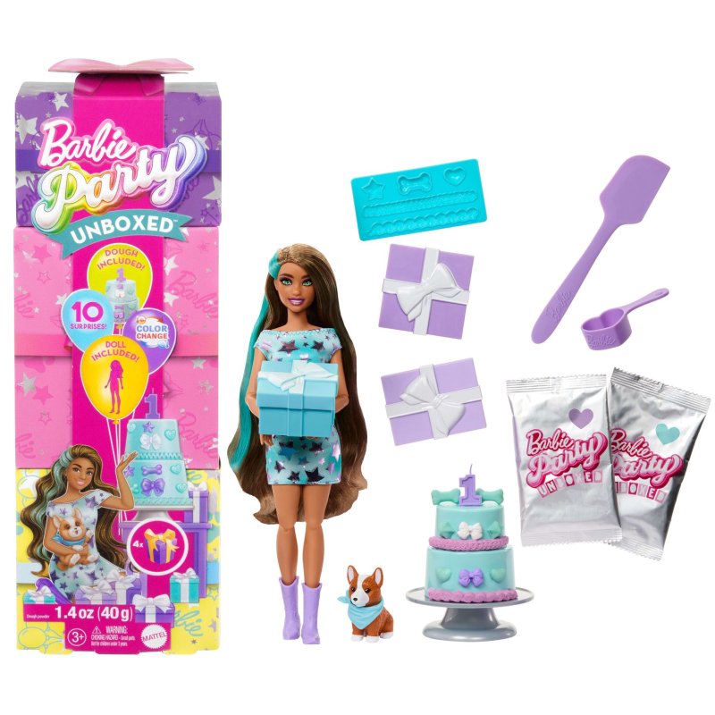 BARBIE PARTY UNBOXED 2/1 POP MET BLAUWE - 571 6514 - 571-6514
