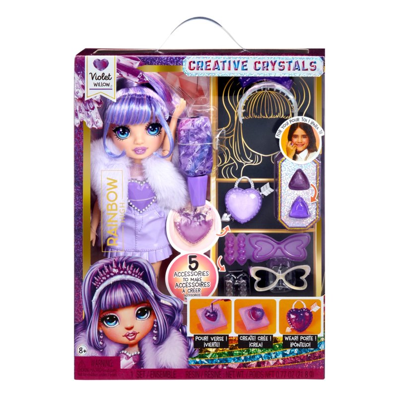 RAINBOW HIGH CRYSTAL FASHION DOLL VIOLET - 576 1404 - 576-1404