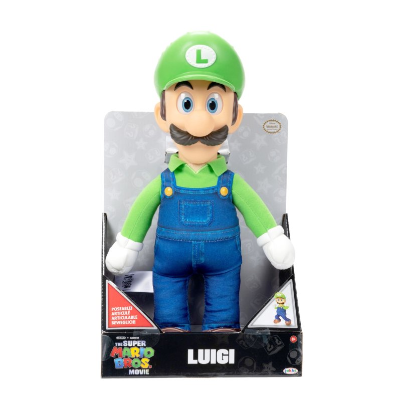 SUPER MARIO MOVIE PLUCHE LUIGI 38 CM - 576 1684 - 576-1684
