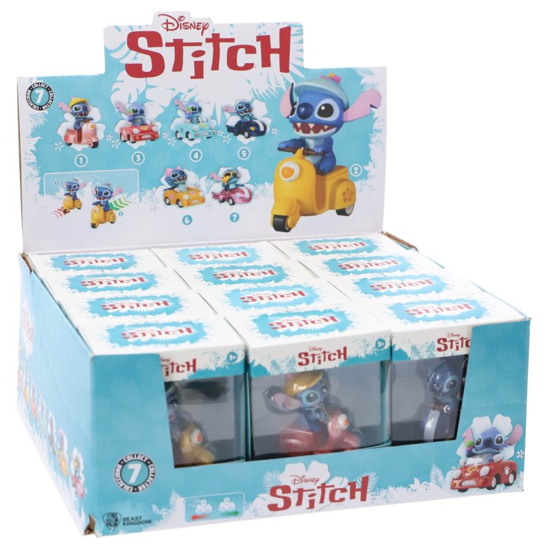 STITCH FIGUUR IN AUTO YUME 6 CM ASSORTI - 576 5750 - 576-5750