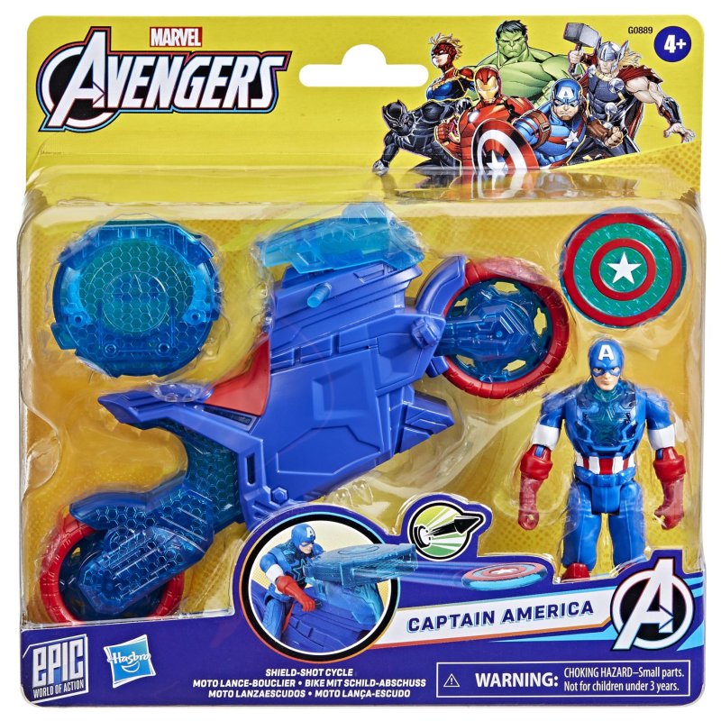 MARVEL AVENGERS 10 CM FIGUUR CAPTAIN AME - 576 6388 - 576-6388