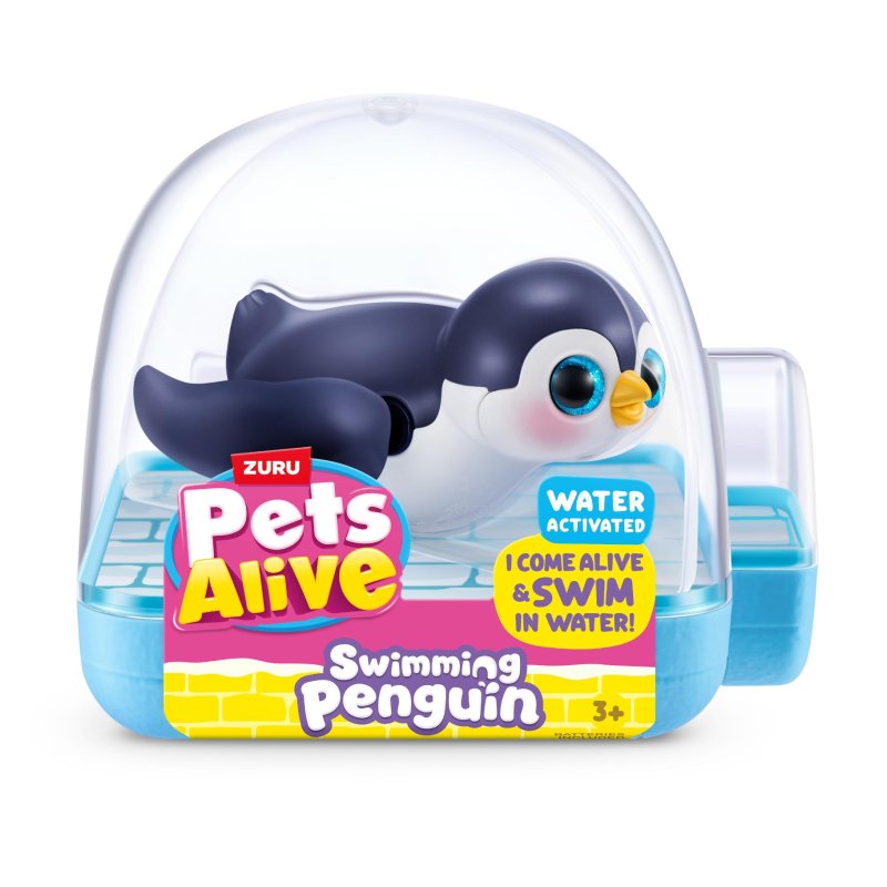 PETS ALIVE ZWEMMENDE PINGUIN 3 ASST - 576 9573 - 576-9573