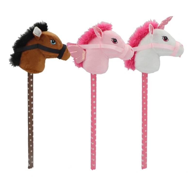 PLUCHIEZ STOKPAARDJE PLUCHE 70 CM 3 ASSO - 581 0107 - 581-0107