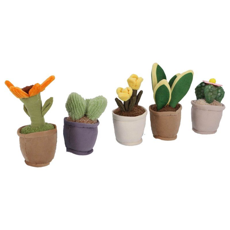 PLUCHIEZ PLUCHE PLANTJES 15 CM ASSORTI - 581 0478 - 581-0478