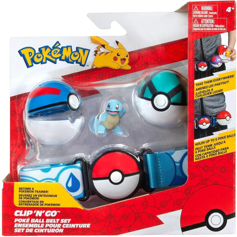 POKEMON CLIP 'N' GO POKE BALL BELT SET ( - 581 2540 - 581-2540