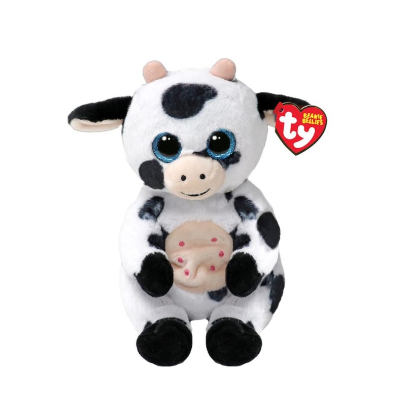 TY BEANIE BELLIES COW BLACK/WHITE 15CM - 586 1287 - 586-1287