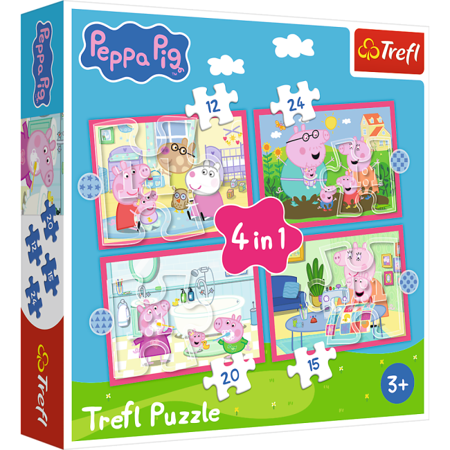 PUZZEL 4 IN 1 PEPPA HOUD VAN AVONTUREN - 5900511346725 - 603-6725