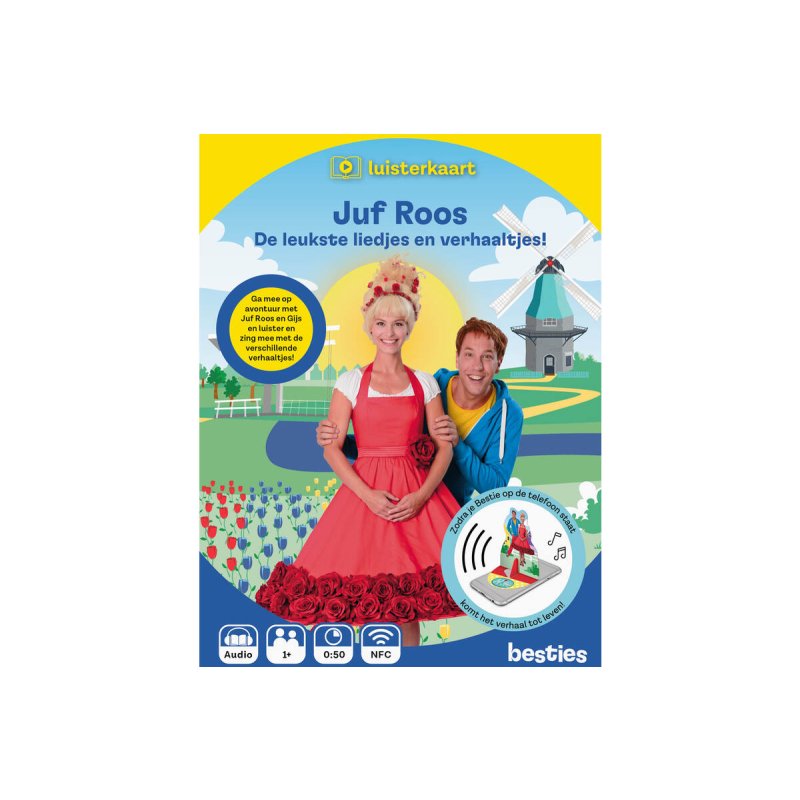 JUF ROOS LUISTERKAART BESTIES - 5908823 1 image product nl - 655-3540