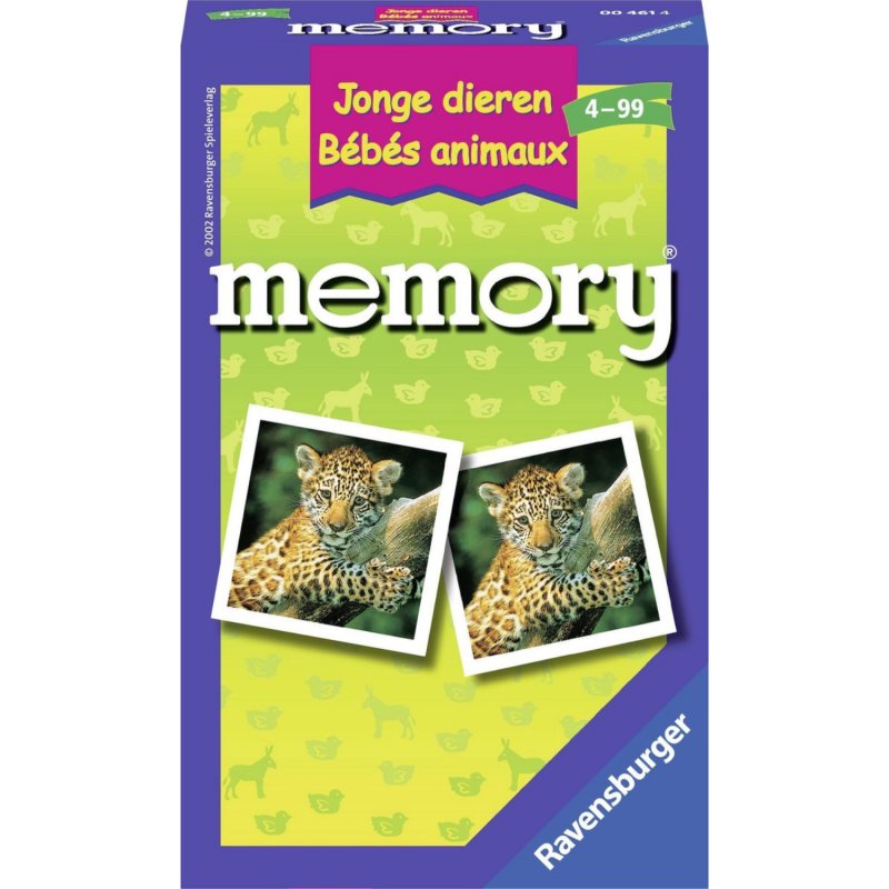 SPEL MEMORY JONGE DIEREN POCKET - 601 4614 - 601-4614