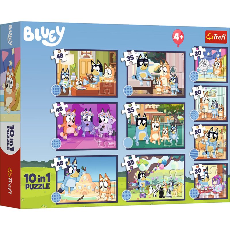 PUZZEL 10 IN 1 STORY OF BLUEY - 603 0112 - 603-0112