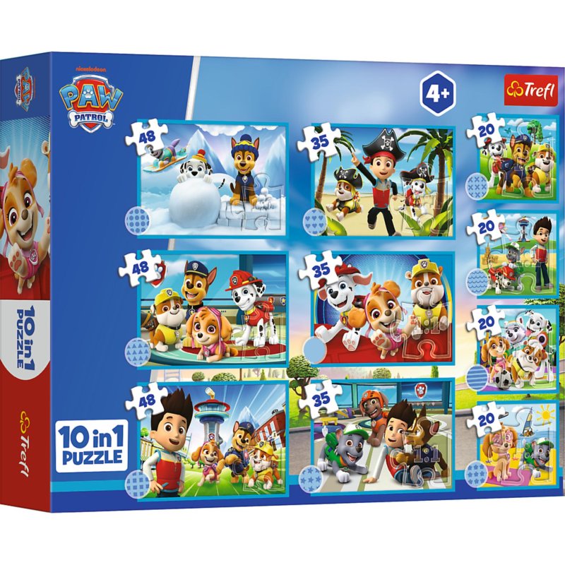 PUZZEL 10 IN 1 PAW PATROL TEAM - 603 0129 - 603-0129