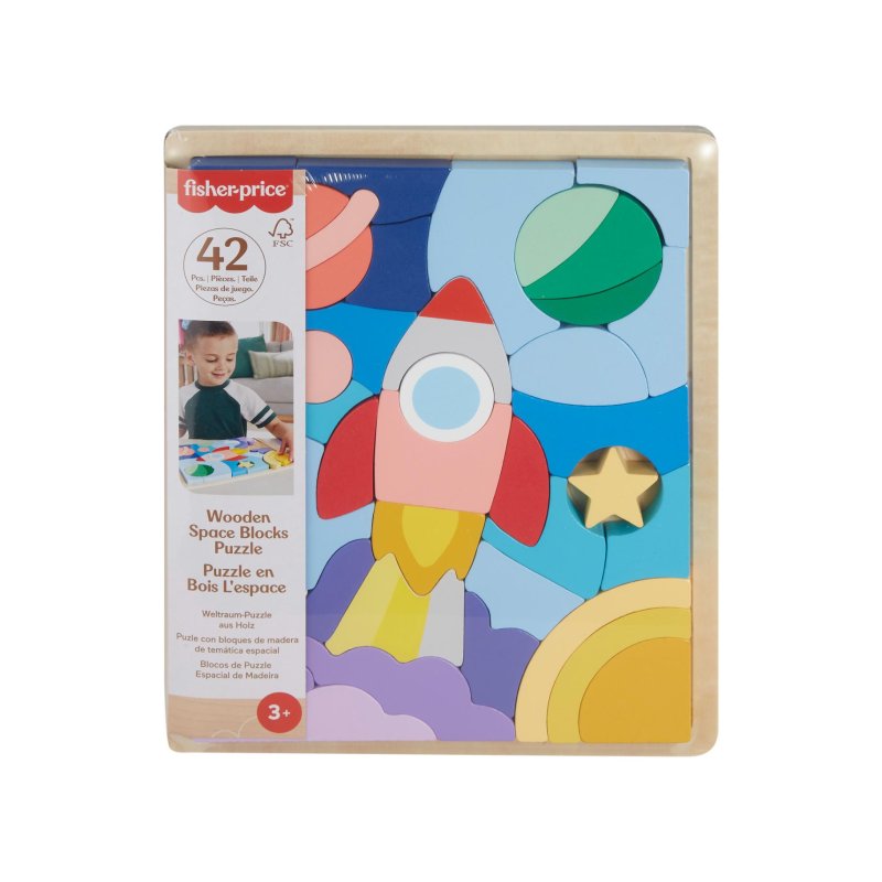 FISHER PRICE HOUT VORMEN PUZZEL - 603 1750 - 603-1750