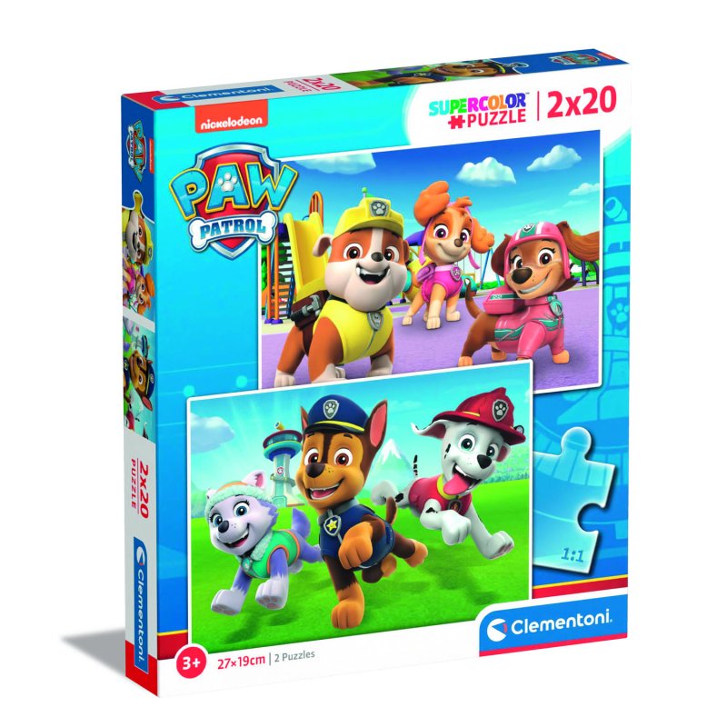 CLEMENTONI PAW PATROL PUZZEL 2 X 20 STUK - 603 4800 - 603-4800