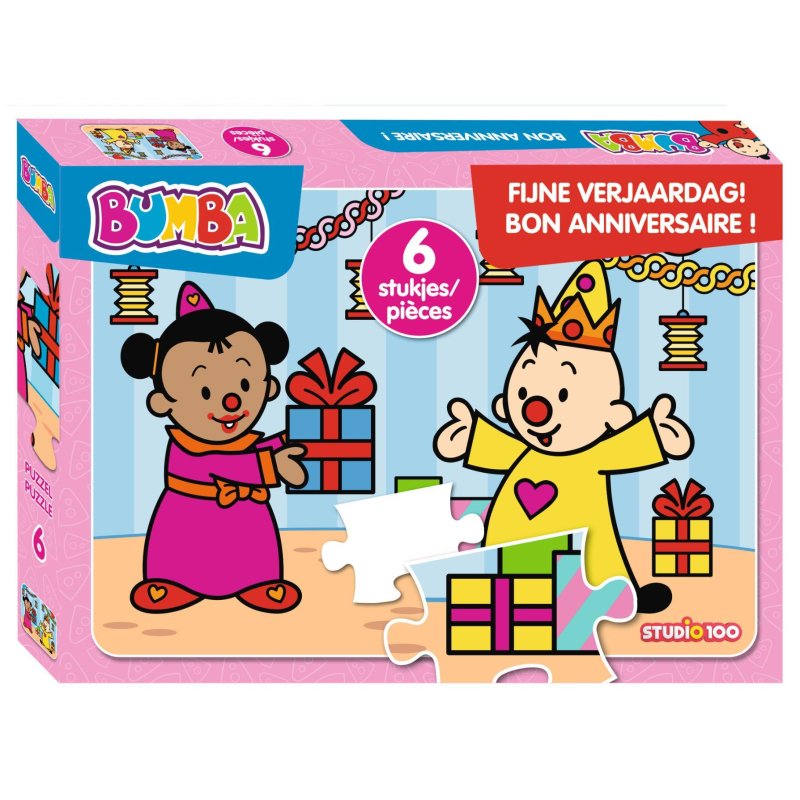 BUMBA PUZZEL 6 STUKS FIJNE VERJAARDAG - 603 5470 - 603-5470