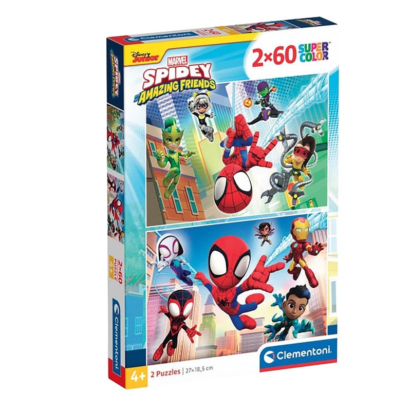 PUZZEL SPIDEY 2X60 STUKJES - 603 6254 - 603-6254