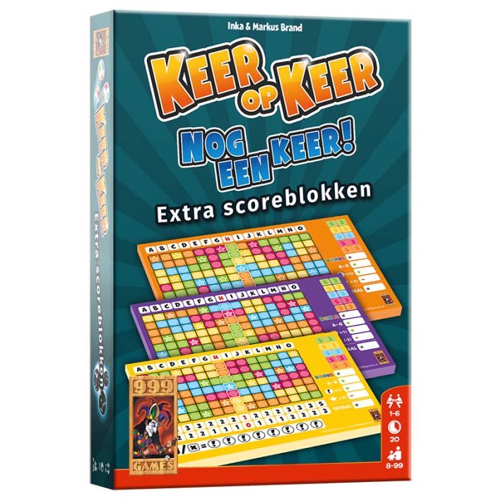 SPEL KEER OP KEER SCOREBLOK 3X L234 - 610 6088 - 610-6088