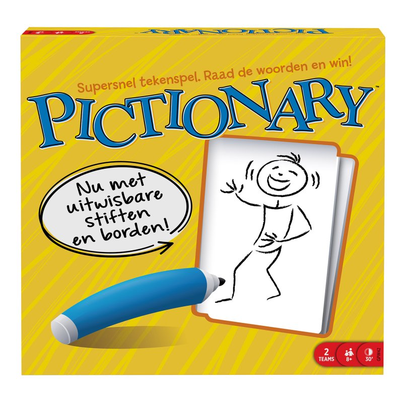 SPEL PICTIONARY BORDSPEL NEDERLANDS - 610 7326 - 610-7326