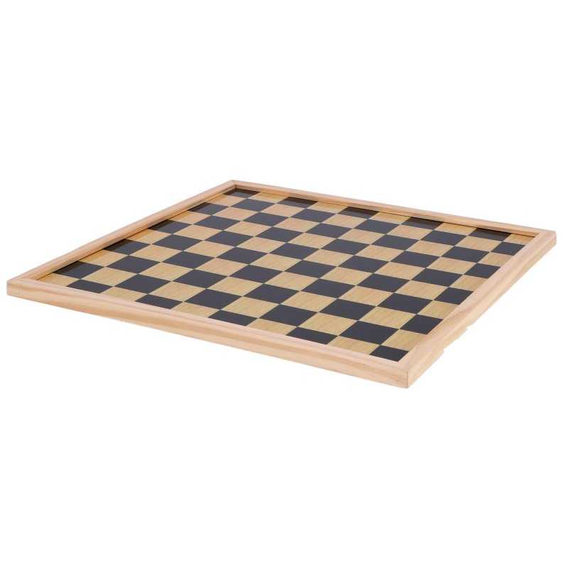 SCHAAKBORD/DAMBORD 40 X 40 CM - 612 0483 - 612-0483
