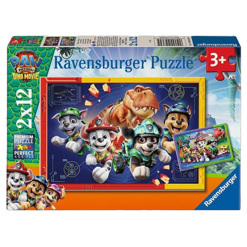 PUZZEL 2X12 PAW PATROL 3 DINO MOVIE - 613 3645 - 613-3645