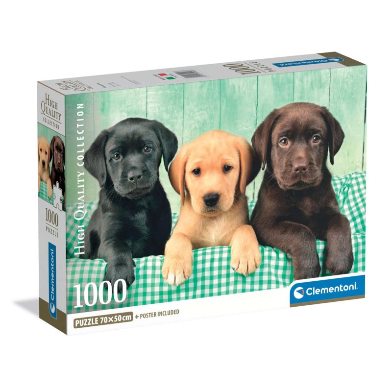 CLEMENTONI PUZZEL 1000 STUKS LABRADOR PU - 613 3994 - 613-3994