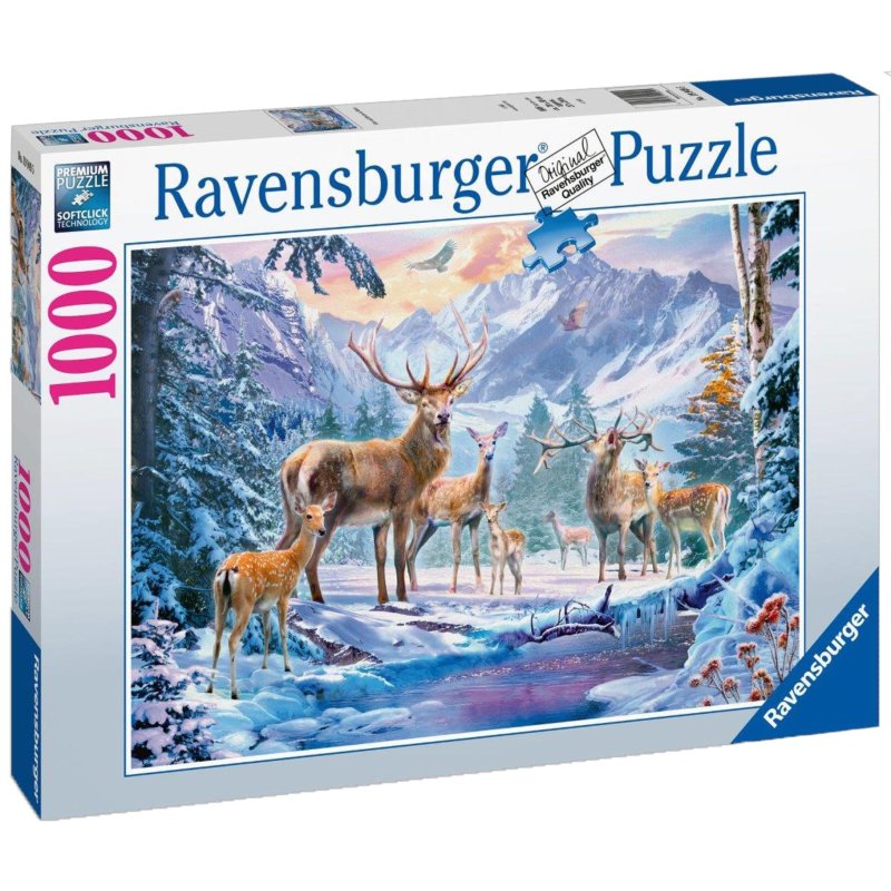 RAVENSBURGER PUZZEL 19949 DEER AND STAGS - 613 9495 - 613-9495