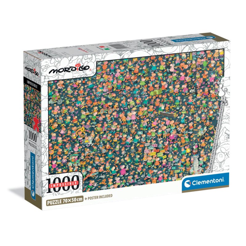 CLEMENTONI PUZZEL IMPOSSIBLE MORDILLO - 613 9992 - 613-9992