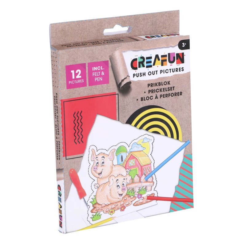 CREAFUN PRIKBLOK MET PRIKPEN EN 12 SJABL - 636 0098 - 636-0098