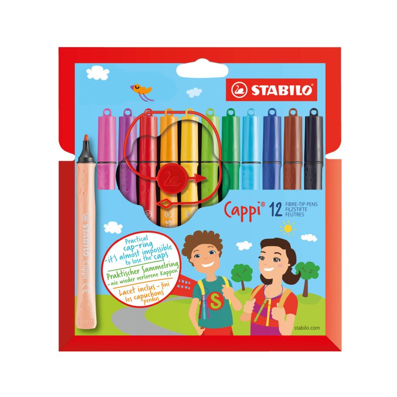 STABILO VILTSTIFTEN CAPPI ETUI 12 STUKS - 650 1240 - 650-1240