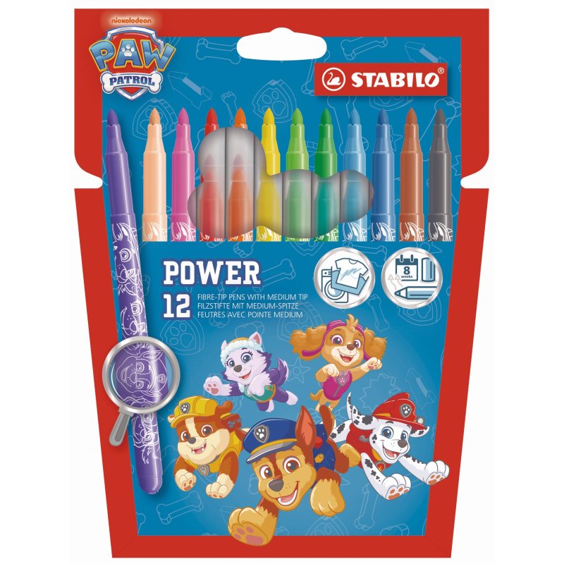 STABILO POWER STIFTEN PAW PATROL 12 STUK - 650 1594 - 650-1594