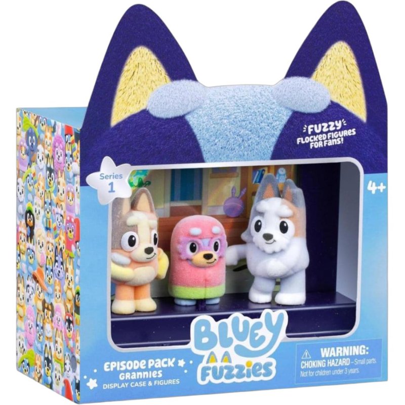 BLUEY FUZZIES SPEELSET MET 3 FIGUREN ASS - 650 5222 - 650-5222