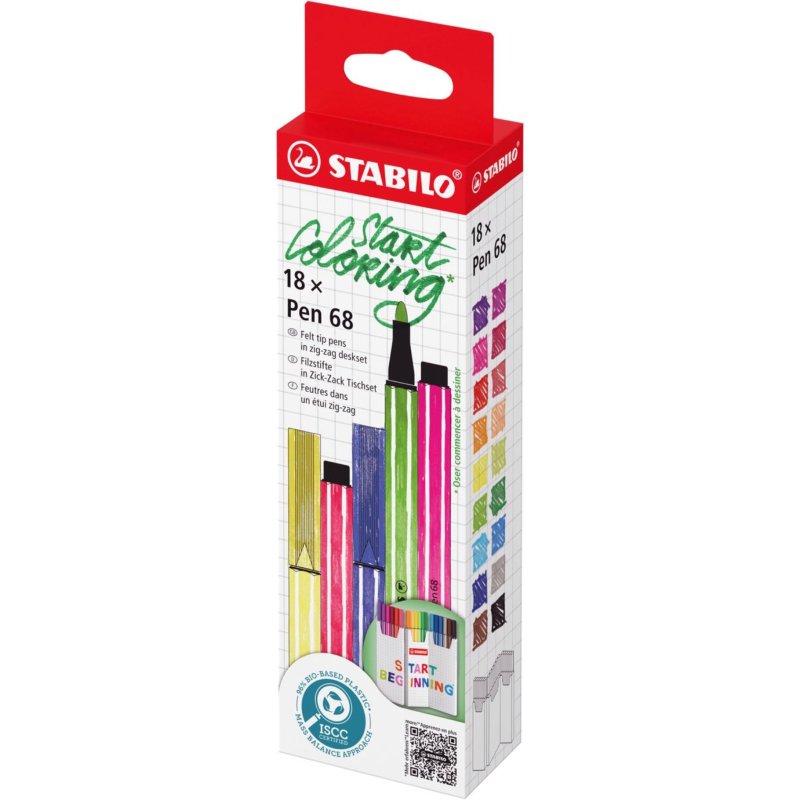 STABILO PEN 68 DESK SET START BEGINNING - 650 6818 - 650-6818