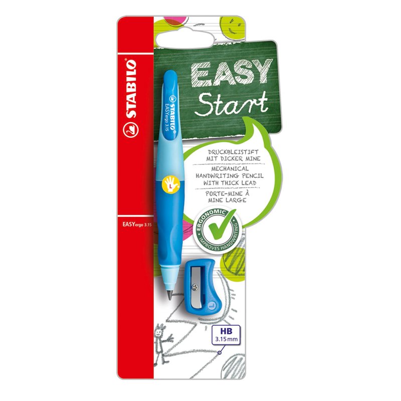 STABILO EASY ERGO LINKS BLAUW - 650 6867 - 650-6867