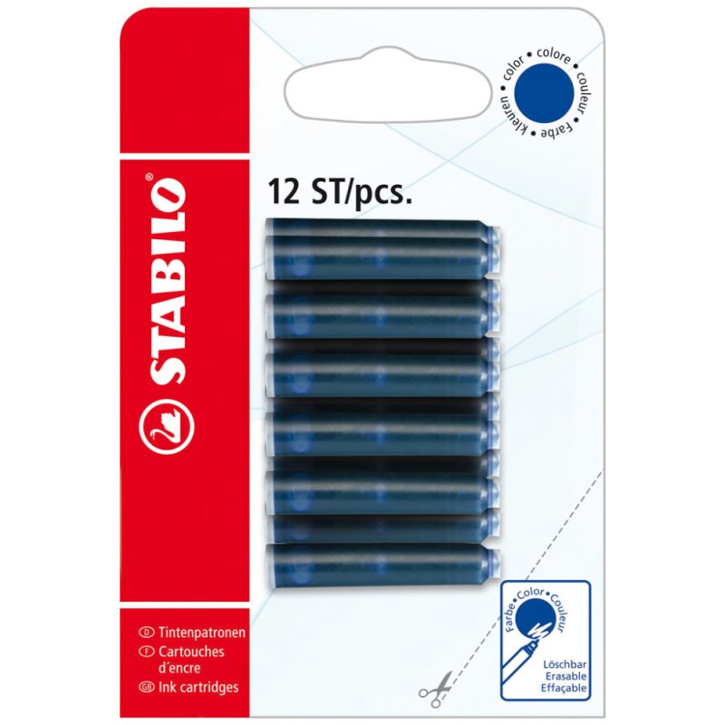 STABILO VULPEN VULLING 12 STUKS - 650 8437 1 - 650-8437