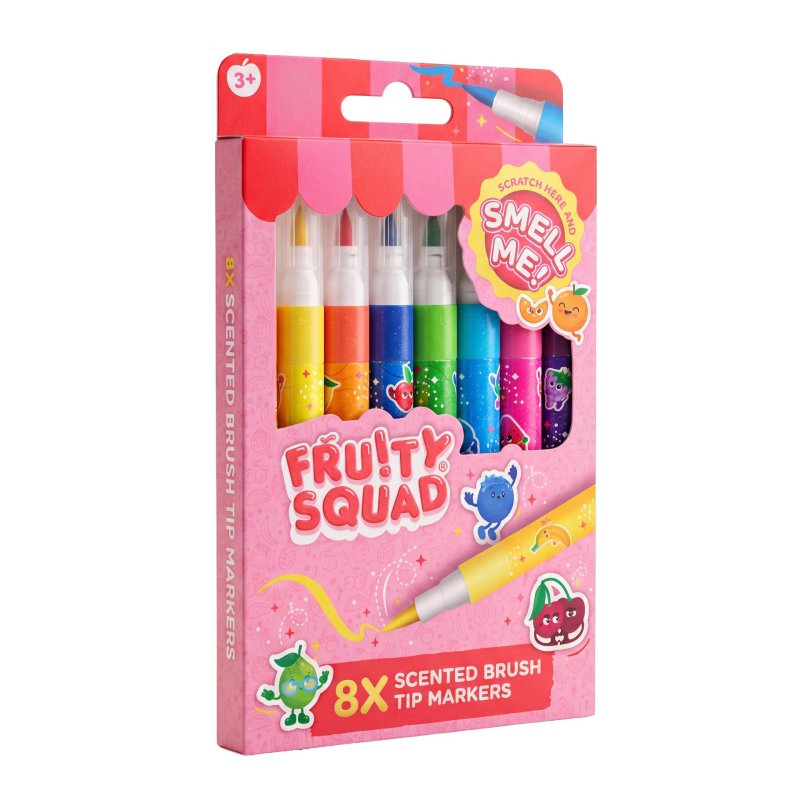 FRUITYSQUAD BRUSH TIP STIFTEN MET GEUR 8 - 650 9377 - 650-9377