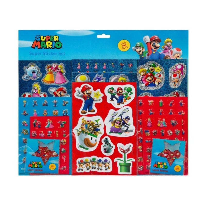 SUPER MARIO SUPER STICKER SET - 655 0034 - 655-0034