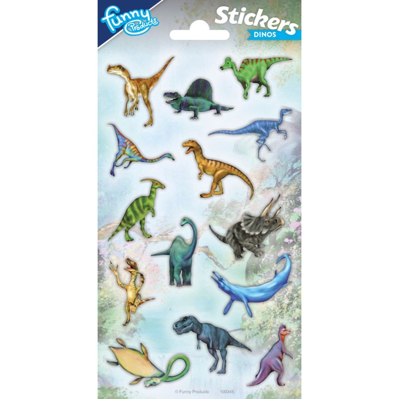 STICKERS DINOSAURUSSEN 15 STUKS - 655 0345 - 655-0345