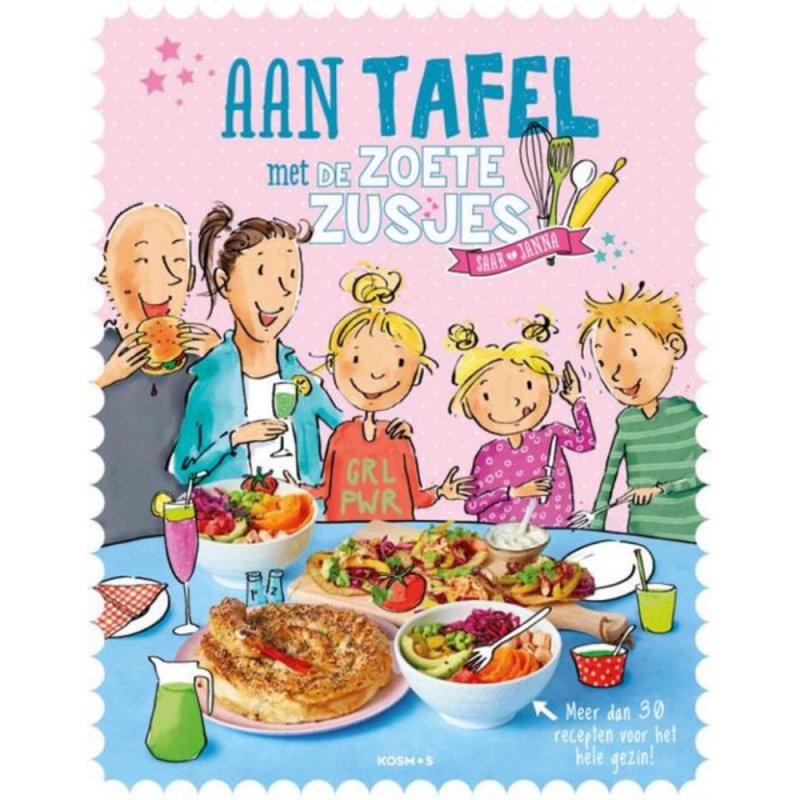 BOEK AAN TAFEL MET DE ZOETE ZUSJES - 655 0350 - 655-0350