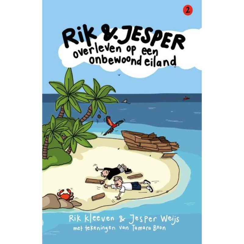 BOEK RIK EN JESPER OVERLEVEN OP EEN ONBE - 655 2042 - 655-2042