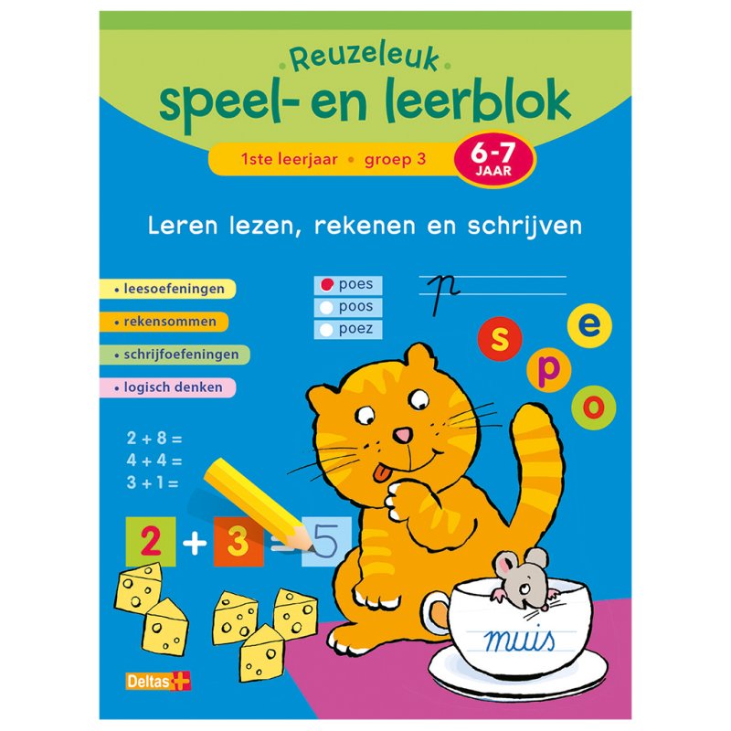 SPEELEERBLOK LEZEN REKENEN/SCHRIJVEN 6-7 - 655 3008 - 655-3008