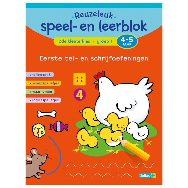 EERSTE TEL EN SCHRIJFOEFENINGEN 4-5 JR - 655 3014 - 655-3014